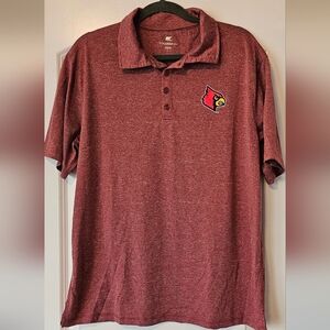 Colosseum University of Louisville Polo Shirt size Large